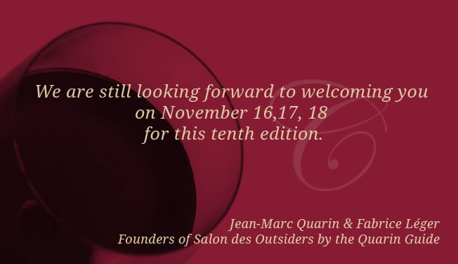 We are still looking forward to welcoming you  on November 16,17, 18  for this tenth edition.